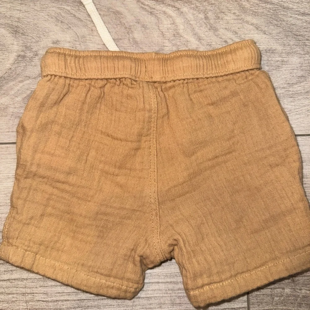 OLD NAVY Tan Baby Outfit Linen Set